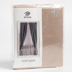 Штора портьерная «Этель. Классика», золотая, 270×300 см