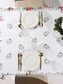Набор новогодний «Этель» Christmas bells: скатерть 150×220±3 см с ГМВО, салфетки 40×40 см, 12 шт.