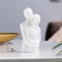 Свеча декоративная «Влюблённые», 12 см, белая