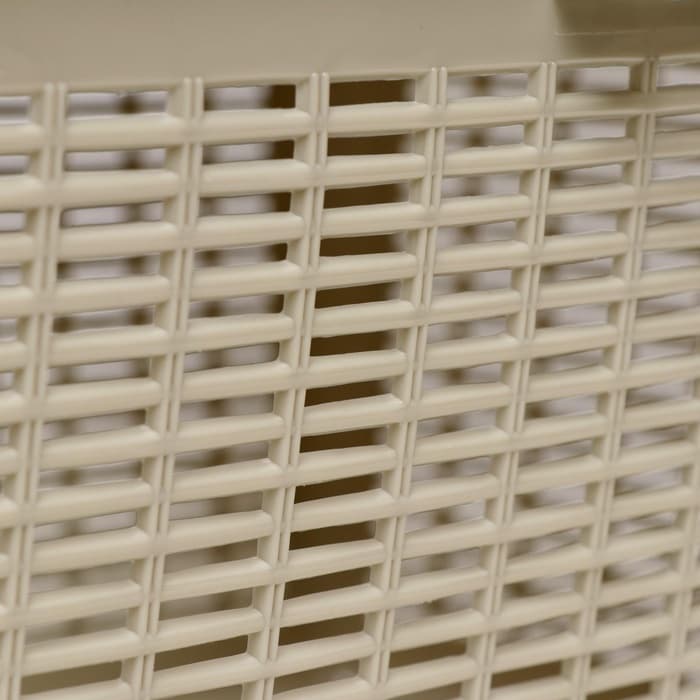 Корзина, 47×36×27.5 см, пластик, серая