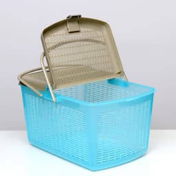 Корзина, 47×36×27.5 см, пластик, бирюзовая