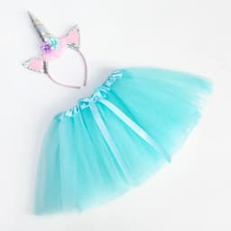 Набор для фотосессии (юбка, ободок), KAFTAN «Единорог», бирюзовый, рост 86-104 см