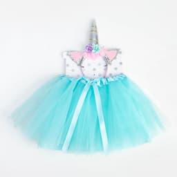 Набор для фотосессии (юбка, ободок), KAFTAN «Единорог», бирюзовый, рост 86-104 см