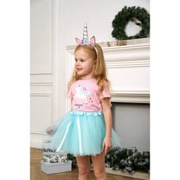 Набор для фотосессии (юбка, ободок), KAFTAN «Единорог», бирюзовый, рост 86-104 см