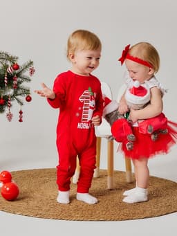 Набор для фотосессии (юбка, повязка) «Крошка Я. Праздничный», красный, рост 62-86