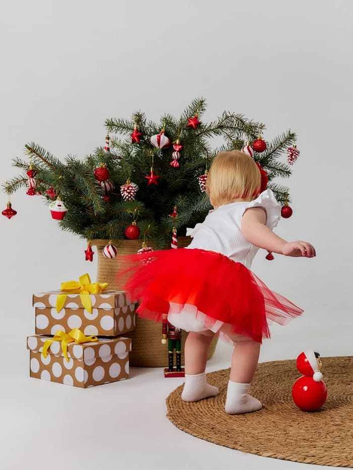 Набор для фотосессии (юбка, повязка) «Крошка Я. Праздничный», красный, рост 62-86