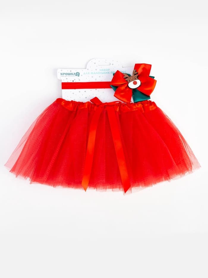 Набор для фотосессии (юбка, повязка) «Крошка Я. Праздничный», красный, рост 62-86