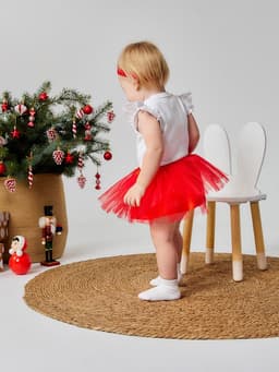 Набор для фотосессии (юбка, повязка) «Крошка Я. Праздничный», красный, рост 62-86