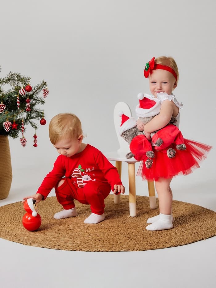 Набор для фотосессии (юбка, повязка) «Крошка Я. Праздничный», красный, рост 62-86