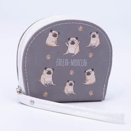 Кошелек женский на молнии «Мопсель»