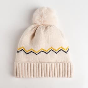 Шапка детская MINAKU «Зигзаги», размер 50-52, цвет молочный