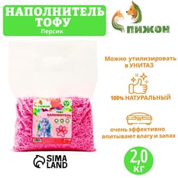 Наполнитель тофу «Пижон», 5 л, персик