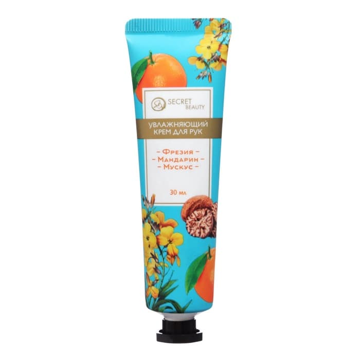 Крем для рук «Фрезия, мандарин, мускус» увлажняющий, 30 мл МИКС