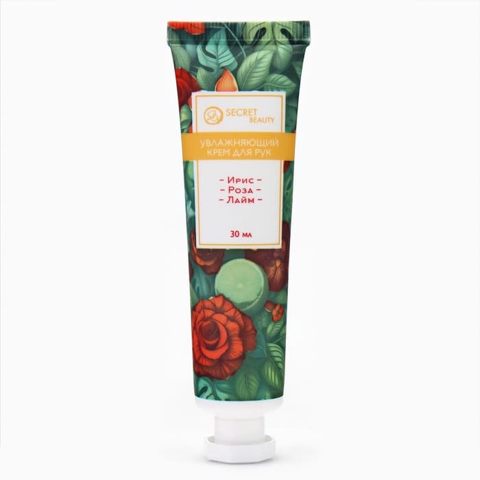 Крем для рук «Ирис, роза, лайм» увлажняющий, 30 мл, МИКС