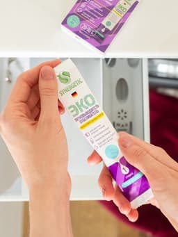 Пятновыводитель-отбеливатель Synergetic, порошок, гипоаллергенный, биоразлагаемый 4 стика