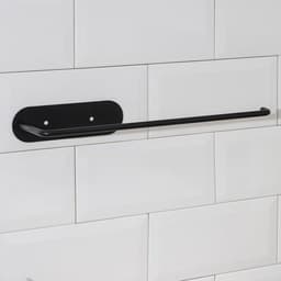 Держатель для бумажных полотенец подвесной Доляна 26×1.5×12 см, чёрный