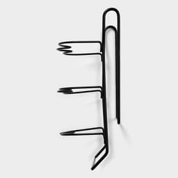 Держатель для бутылок Доляна, подвесной, металл, 32.5×31.5×13 см, чёрный