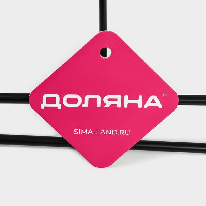 Держатель для бутылок Доляна, подвесной, металл, 32.5×31.5×13 см, чёрный