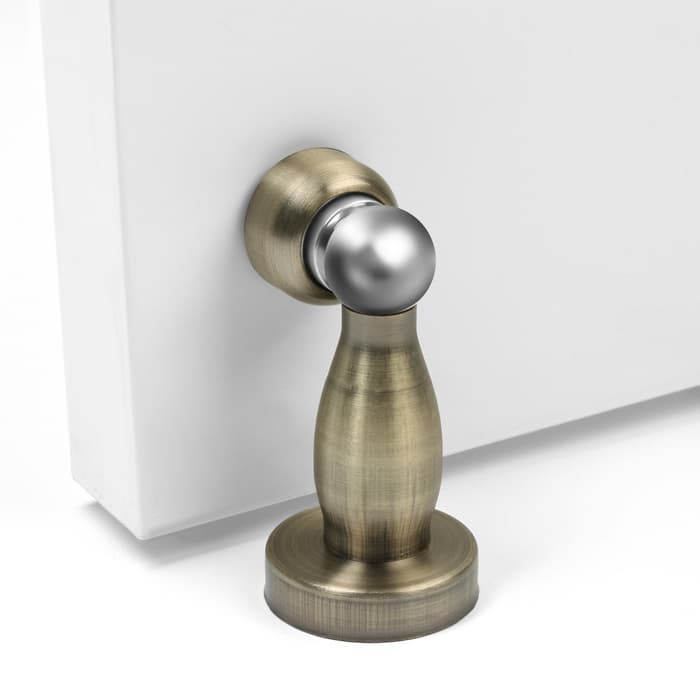 Упор дверной LOCKLAND, магнитный, цвет античная бронза