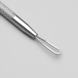 Петля косметологическая, двусторонняя, 13 см, серебристый