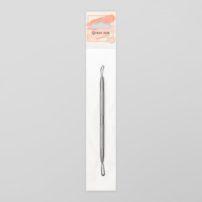 Петля косметологическая, двусторонняя, 13 см, серебристый