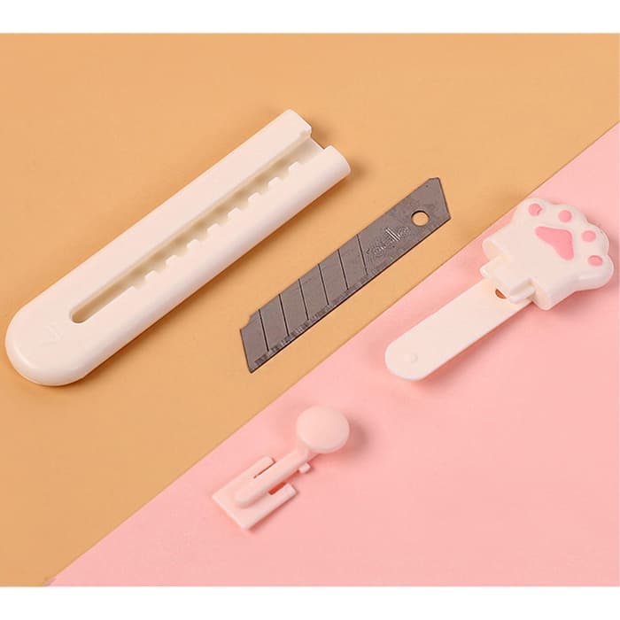 Нож канцелярский «Лапка», лезвие 9 мм, пластик, МИКС