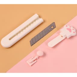 Нож канцелярский «Лапка», лезвие 9 мм, пластик, МИКС