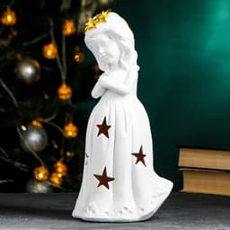 Фигура с подсветкой "Ангел рождества"16х13х34см