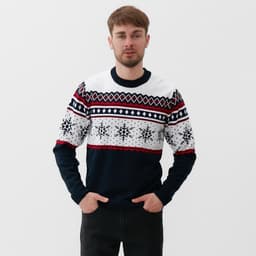 Свитер вязаный новогодний KAFTAN Snow, размер 50