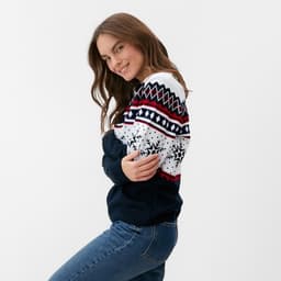 Свитер вязаный новогодний KAFTAN Snow, размер 46