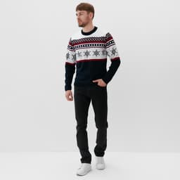 Свитер вязаный новогодний KAFTAN Snow, размер 46