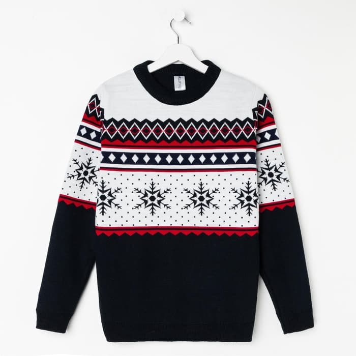 Свитер вязаный новогодний KAFTAN Snow, размер 44