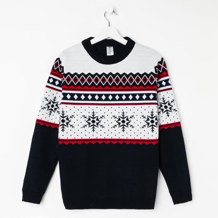 Свитер вязаный новогодний KAFTAN Snow, размер 44