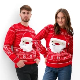 Свитер вязаный новогодний KAFTAN Santa, размер 56