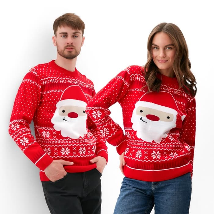 Свитер вязаный новогодний KAFTAN Santa, размер 56