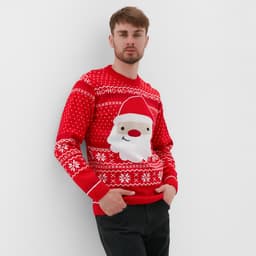 Свитер вязаный новогодний KAFTAN Santa, размер 56