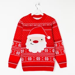 Свитер вязаный новогодний KAFTAN Santa, размер 56