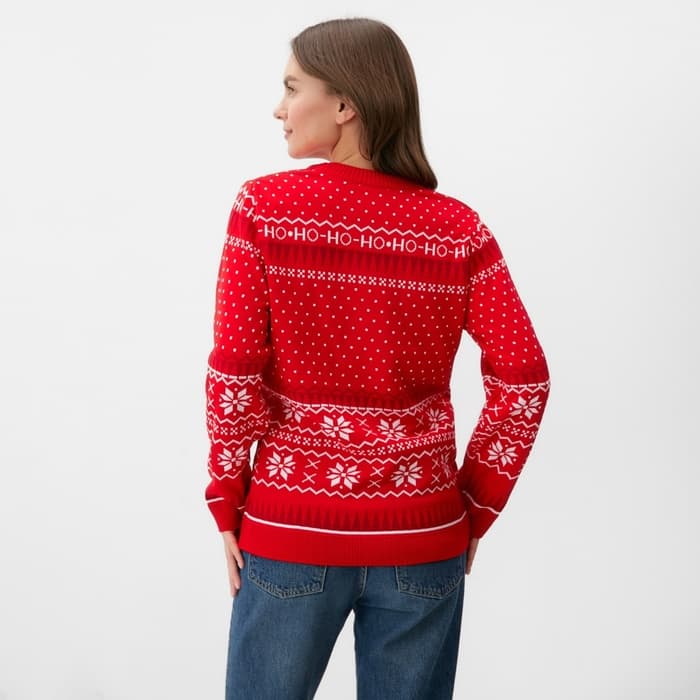 Свитер вязаный новогодний KAFTAN Santa, размер 56