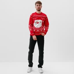 Свитер вязаный новогодний KAFTAN Santa, размер 56