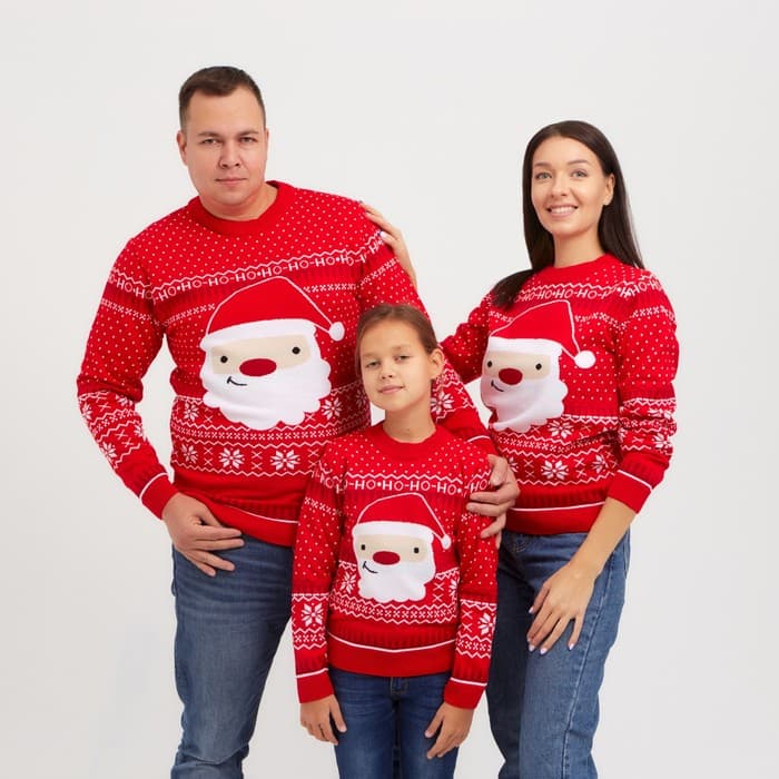 Свитер вязаный новогодний KAFTAN Santa, размер 44