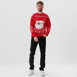 Свитер вязаный новогодний KAFTAN Santa, размер 44