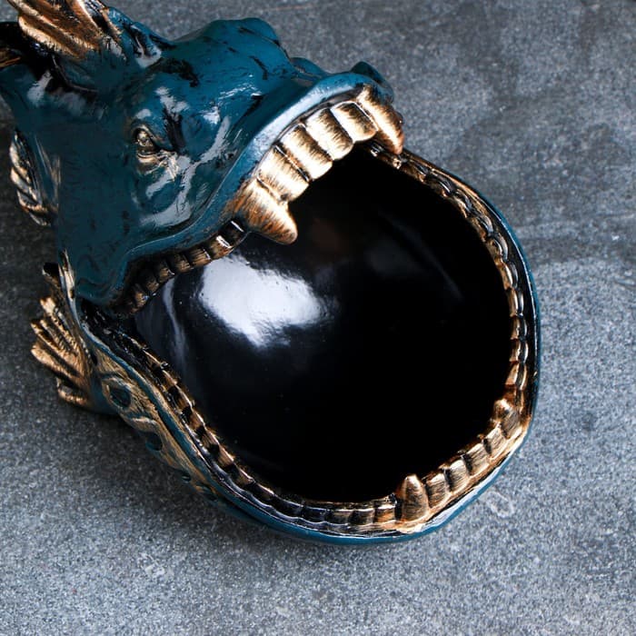 Подставка для мелочей «Пиранья», синяя, 18×28×16 см