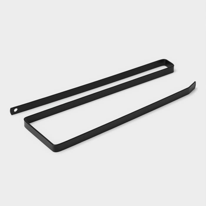 Держатель для бумажных полотенец подвесной Доляна, 26×1.5×12 см, чёрный