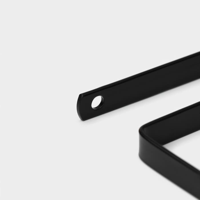 Держатель для бумажных полотенец подвесной Доляна, 26×1.5×12 см, чёрный