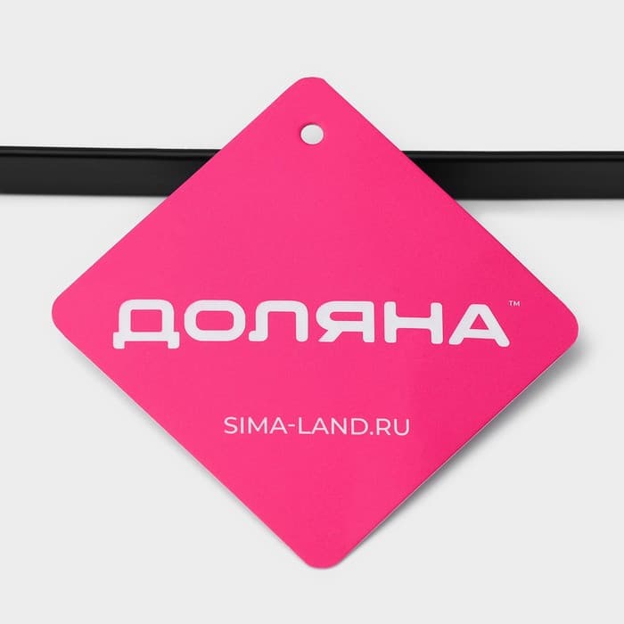 Держатель для бумажных полотенец подвесной Доляна, 26×1.5×12 см, чёрный