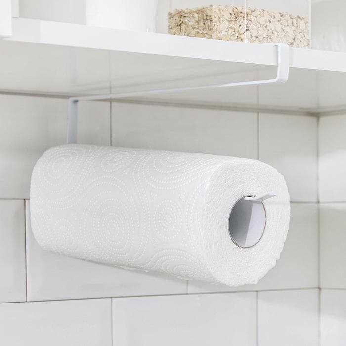 Держатель для бумажных полотенец подвесной Доляна, 26×11×1.2 см, белый