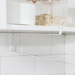 Держатель для бумажных полотенец подвесной Доляна, 26×11×1.2 см, белый