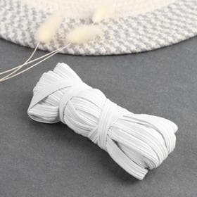 Резинка бельевая, 10 мм, 10±1 м, белая