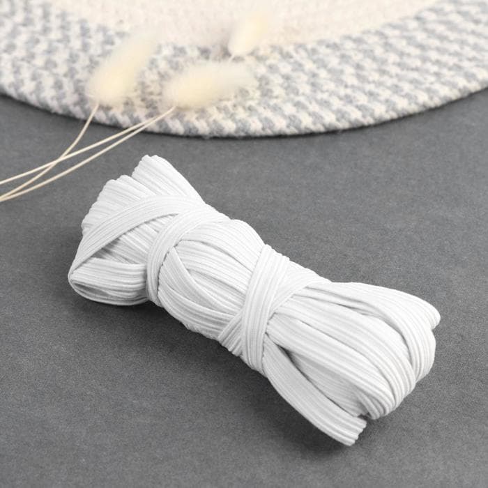 Резинка бельевая, 10 мм, 10±1 м, белая