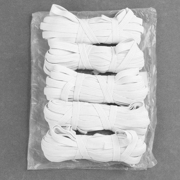 Резинка бельевая, 10 мм, 10±1 м, белая